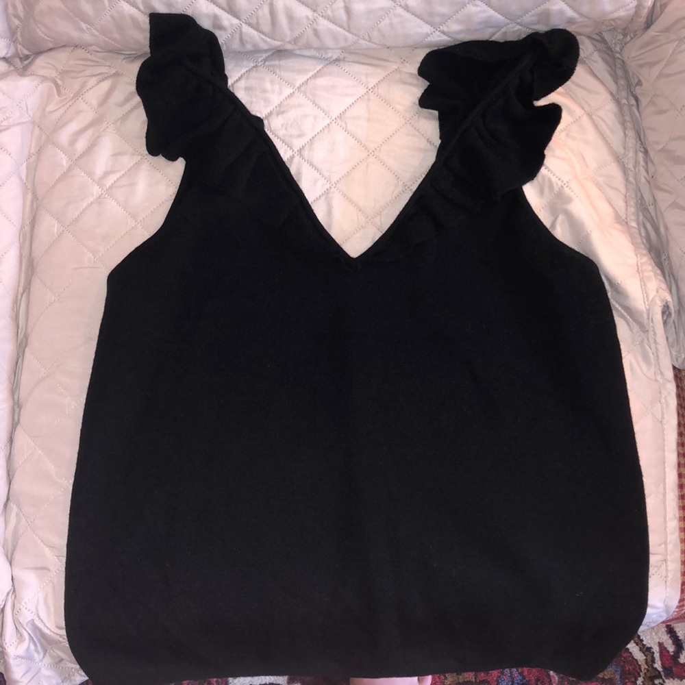 NWT Black Madewell Sweater Tank Size L